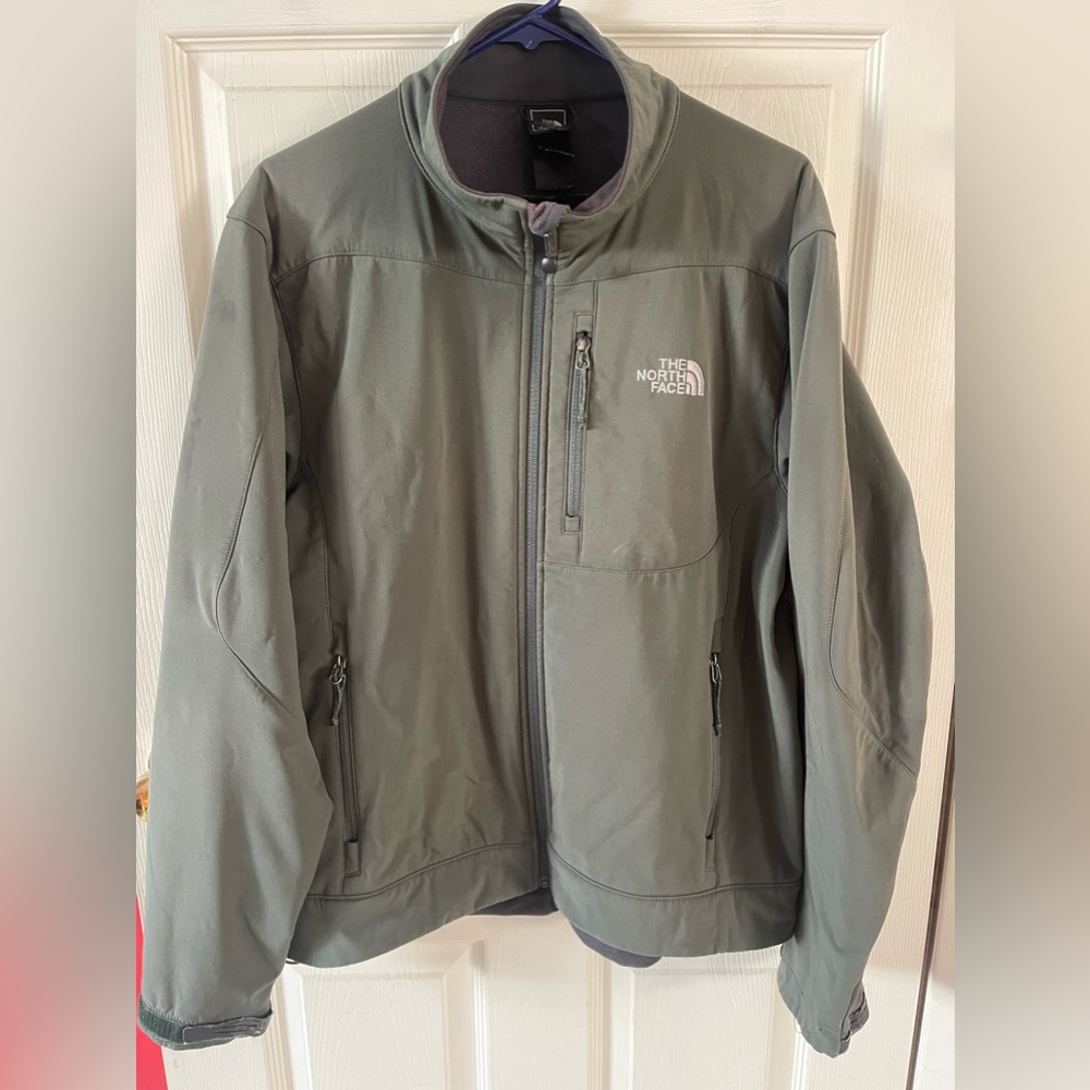 Northface Apex Soft Shell Men’s Size Medium Olive… - image 1